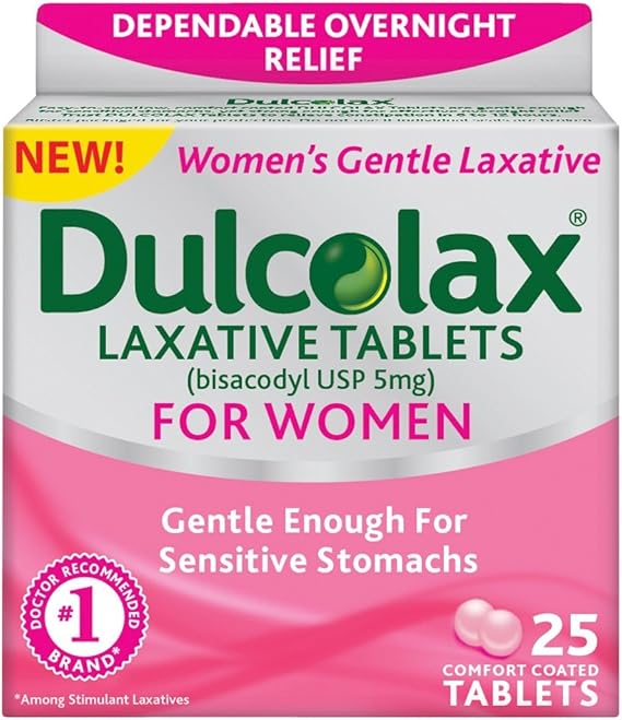 Dulcolax Laxative Comfort Coated Tablets for Women 25