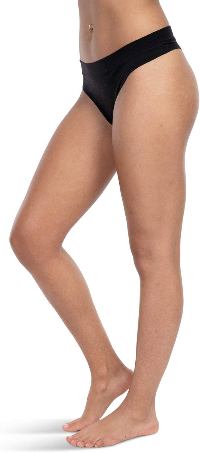 Woolly Clothing Women's Merino Wool Thong Brief - Ultralight - Wicking Breathable Anti-Odor