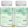 CoQ10 600mg Softgels | High Absorption CoQ10 Ubiquinol Supplement | Reduced Form Enhanced with Vitamin E & Omega 3 6 9 | Antioxidant Powerhouse for Heart Health | 120 Softgels