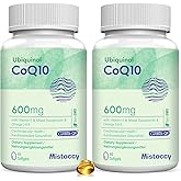CoQ10 600mg Softgels | High Absorption CoQ10 Ubiquinol Supplement | Reduced Form Enhanced with Vitamin E & Omega 3 6 9 | Antioxidant Powerhouse Good for Health | 120 Softgels