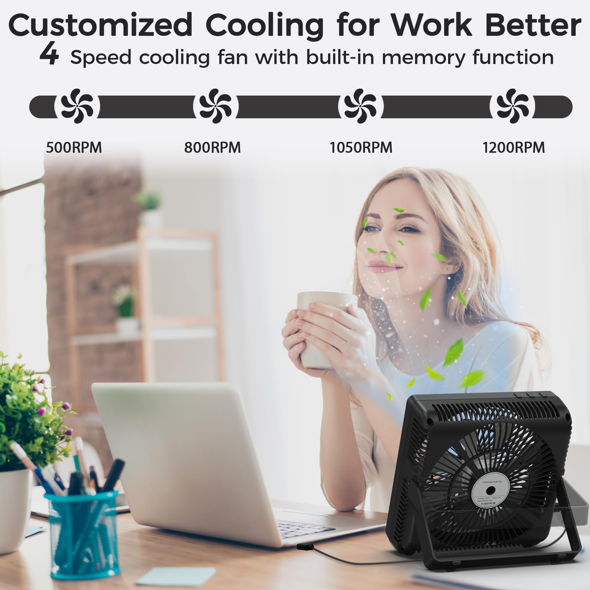 KITWLEMEN Table Fan - 8