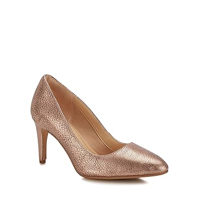 clarks heels gold