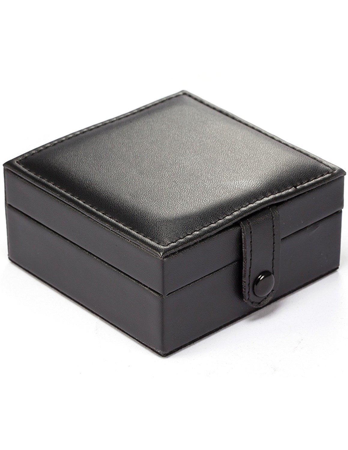 TREEWETO PU Leather Pocket Watch Box Display Storage Gift Case