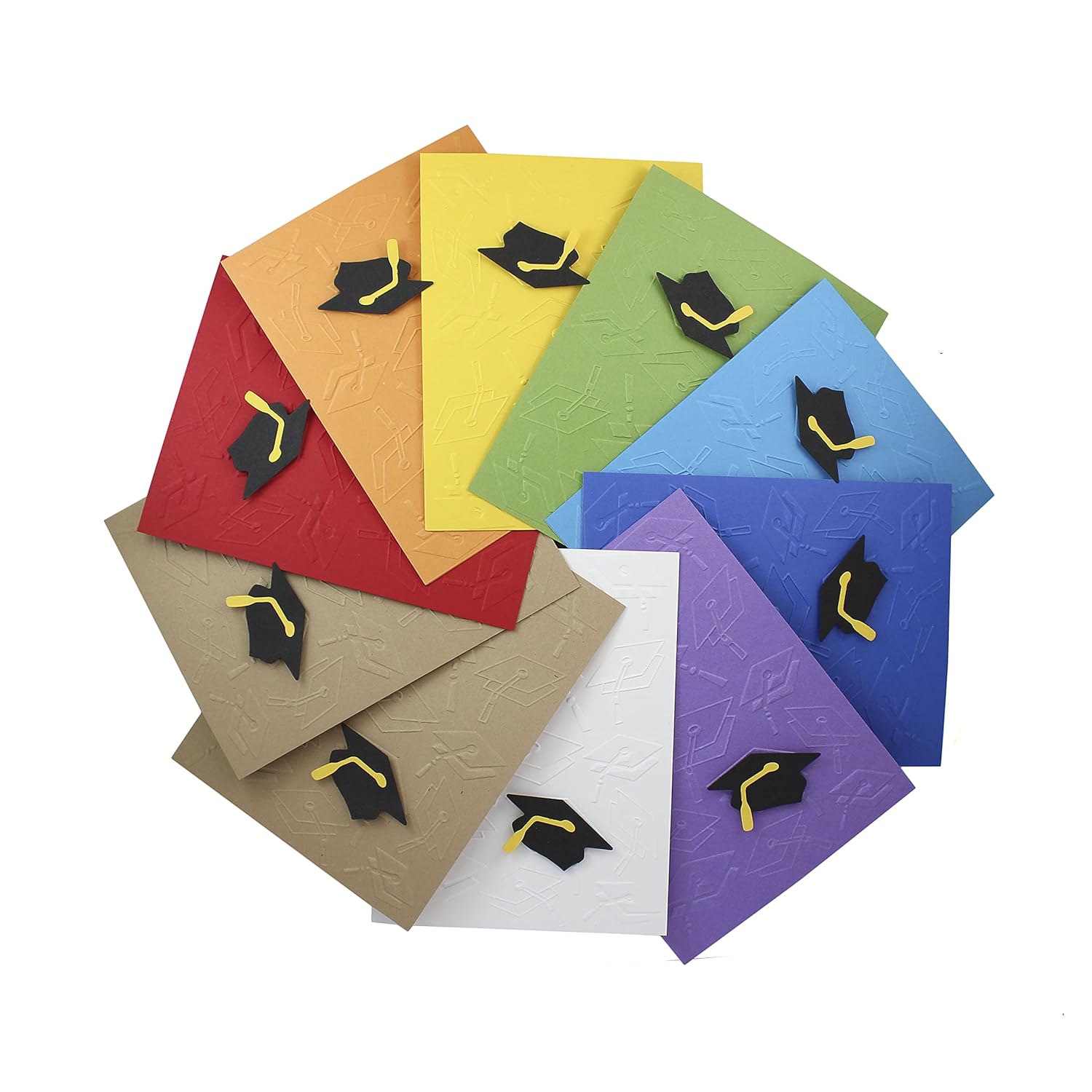 Textured Graduation Card Variety Pack with Grad Cap