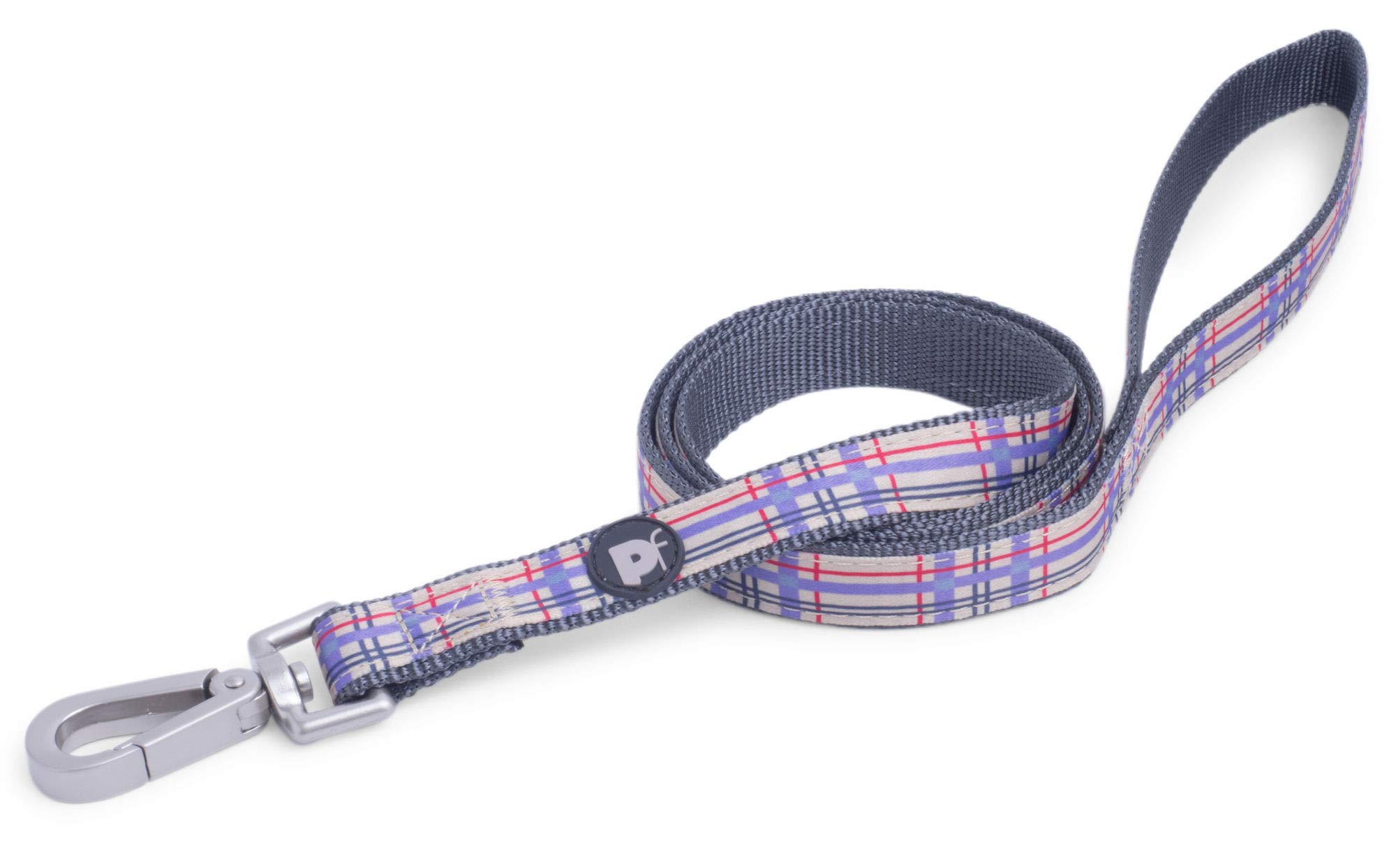 Petface Check Pattern Dog Lead, Small, Cream