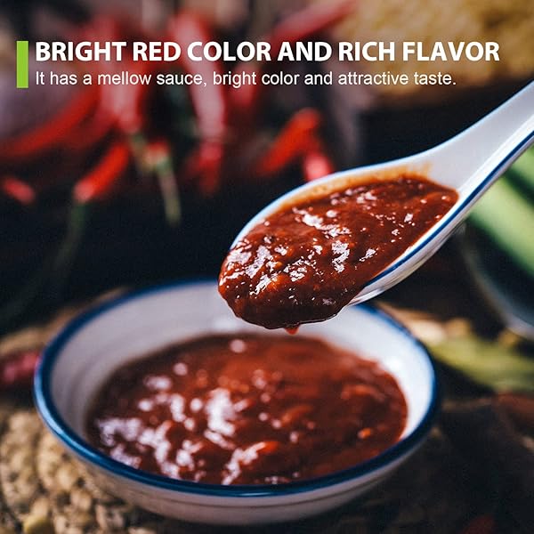 SOEOS SICHUAN BROAD BEAN PASTE WITH CHILI OIL 28.22OZ (800G), HONGYOU DOUBANJIANG, PIXIAN DOUBANJIANG CHILI PASTE, INGREDIENT FOR SICHUAN CUISINE, FERMENTED BEAN PASTE, RED BEAN PASTE, CHILI PASTE.