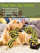 Decyam Dog Rope Toys Large Medium 2 Pack 100% Cotton Heavy Duty XL view 4