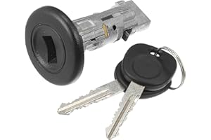 Hihaha 15298923 / Inner/Ignition Switch Cylinder Lock Steering Lock Cylinder/with 2 Keys for Chevy Silverado 2003-2006 for GMC Sierra 2003-2006 / Metal / 1 Set/Silver Tone