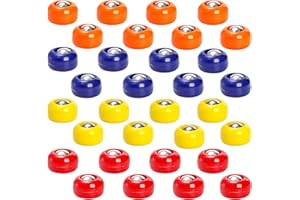 TOPZEA 32 Pieces Mini Shuffleboard Replacement Pucks, Shuffleboard Rollers Set Mini Tabletop Curling Sliders Beads Board Game Equipment for Indoor Game, Home Leisure Sport Accessories