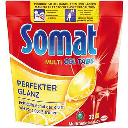 Somat Multi-Gel Spülmaschinentabs Lemon konzentrierte Gel 22 Tabs