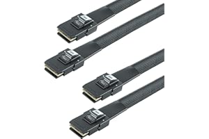 10Gtek 6G Internal Mini SAS SFF-8087 to SFF-8087 Cable, 100-Ohms, 1-Meter(3.3ft), Pack of 2