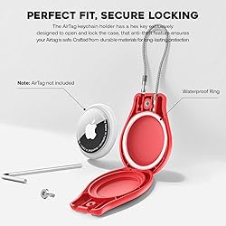 Waterproof AirTag Keychain Holder, Air tag Lock