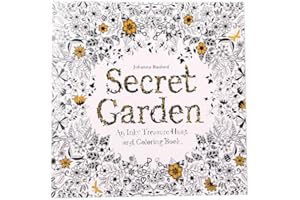 24 Pages Garden English Edition Coloring Book for Adult Relieve Stress, Colouring English Edition Painting Books ﻿(Garden)