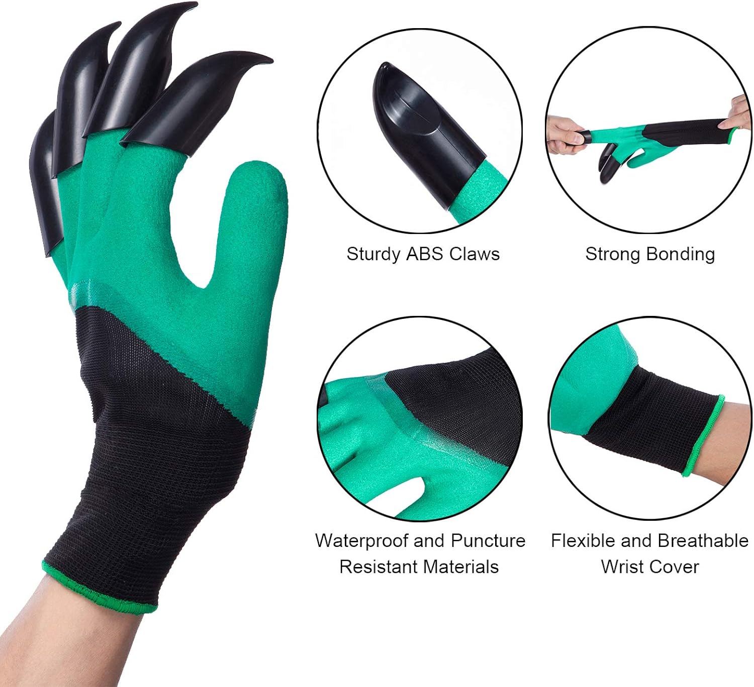 Garden Gloves with Claws for Women and Men outdoor Digging Planting Weeding Seed: Clothing