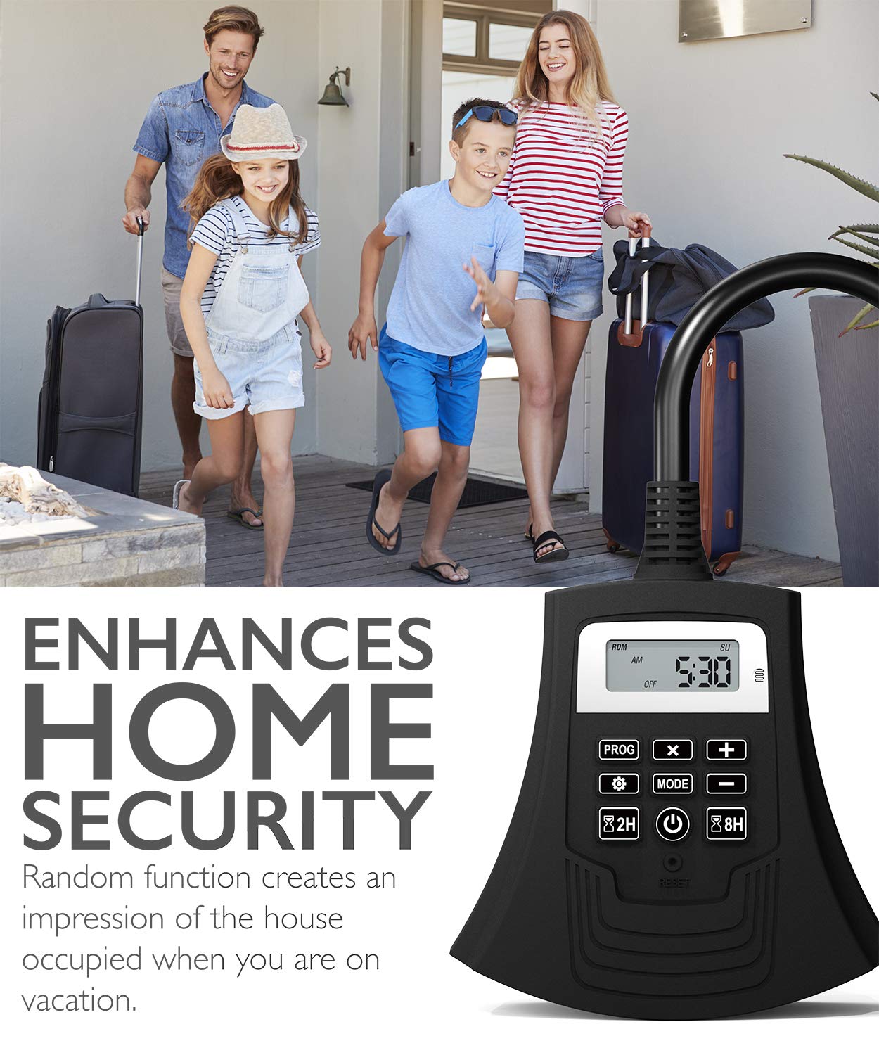 Switches Weatherproof 15A Heavy Duty Dusk to Dawn AntiTheft Setting