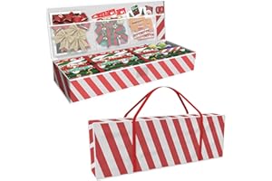Safana Wrapping Paper Organizer Storage Bag, 42" Durable 600d Oxford Christmas Gift Wrapping Organizer Box Under Bed Storage 