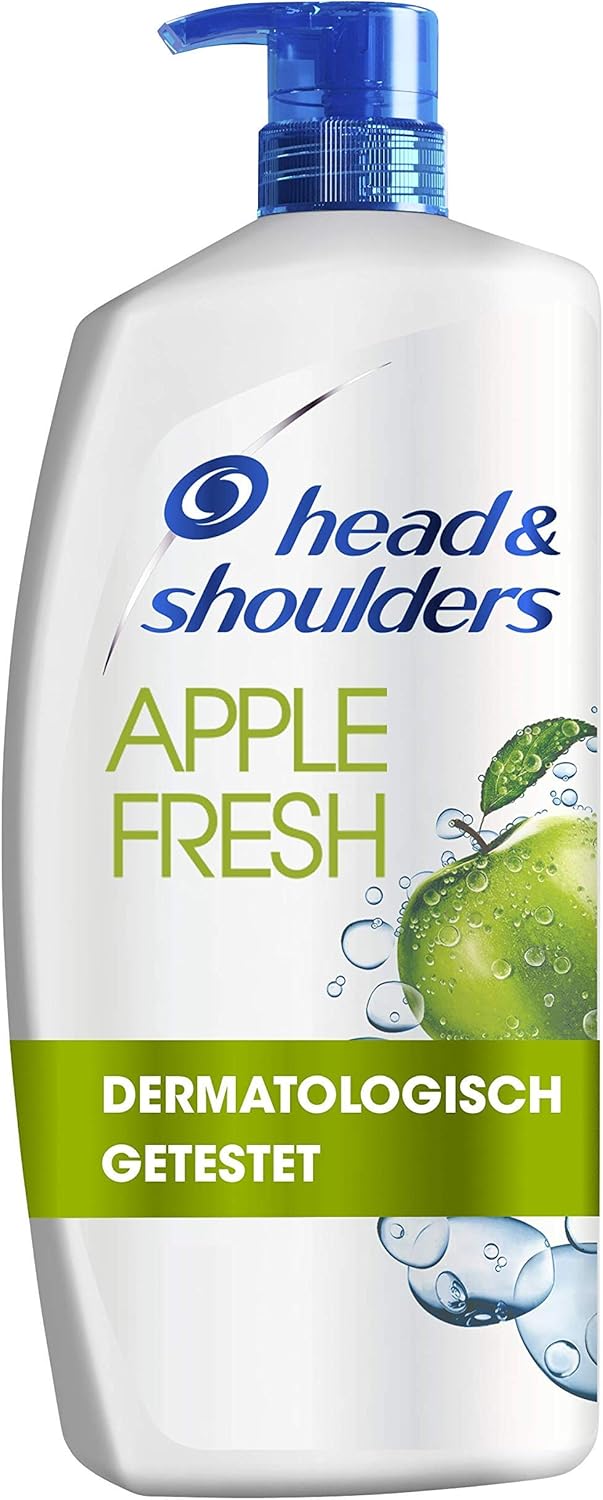 Head & Shoulders Apple Fresh Anti-Dandruff Shampoo 900 ml, 900 ml (Pack of 1)