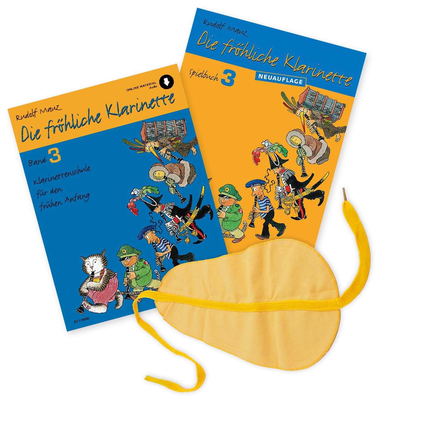 Die fröhliche Klarinet Volume 3 + Playbook 3 + soundman Wiper for Clarinet 9783795798932 9783795748111