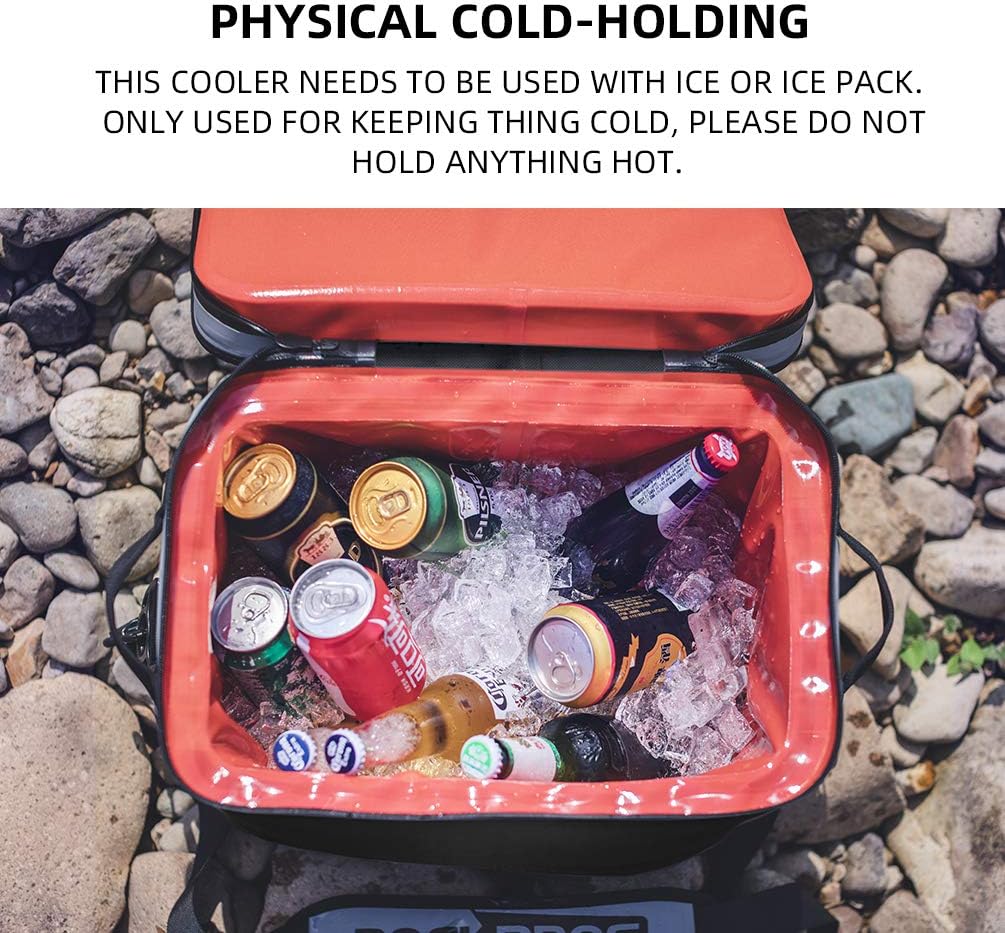 ROCK BROS Soft Cooler Bag Insulated Waterproof 30 CAN Large Cooler Bag Leak Proof Beach Bag with Cooler for Camping Picnic Fishing Boating Golf : Sports & Outdoors