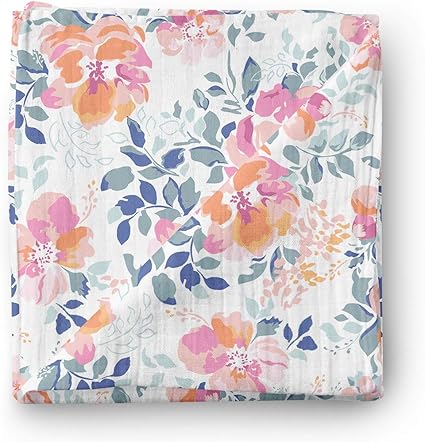 Aenne Baby Maxi Lange En Mousseline Pour Bebe Arc En Ciel Floral Violet 1 X 1 Cm 1 Paquet Coton De Bambou Doux Et Soyeux Baby Shower Amazon Fr Bebes Puericulture