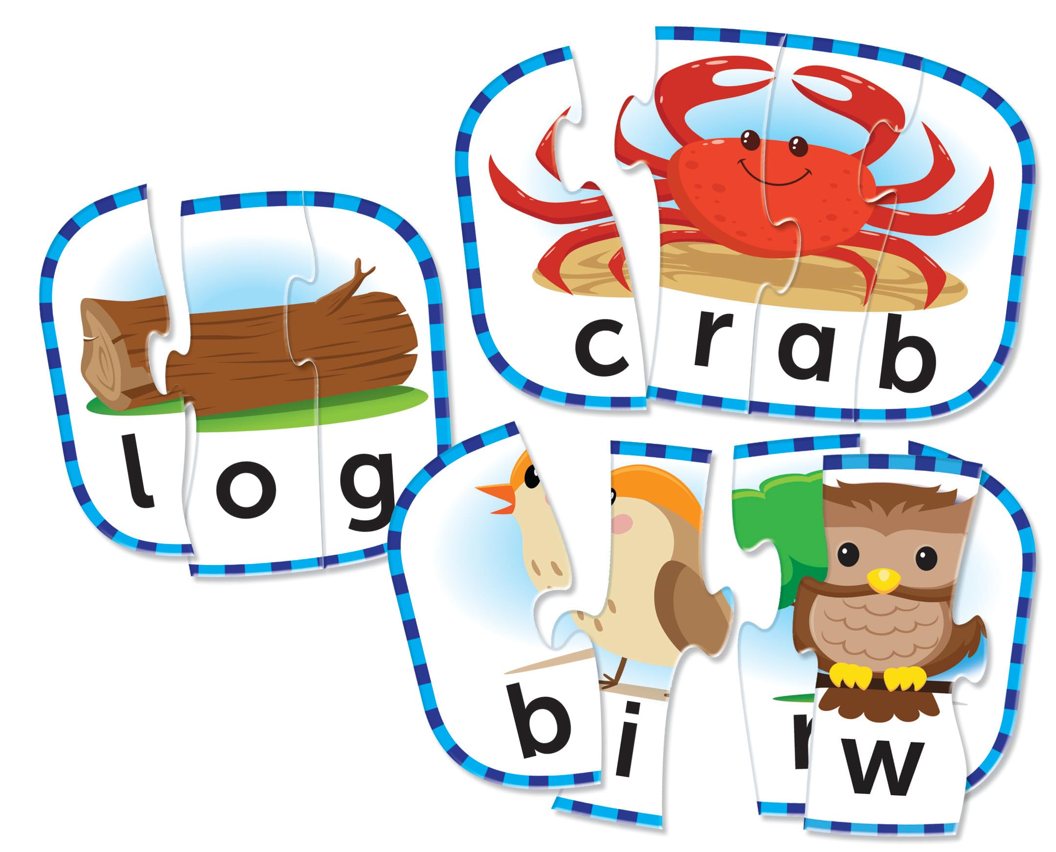 Learning Resources Spelling Puzzle Cards, Kindergarten Readniness, Self Correcting Puzzles, Ages 4+