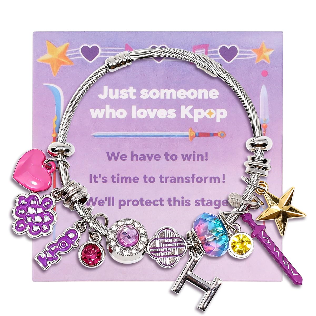 AICase for Kpop Bracelets Merch Gifts Toys Stuff Inspired Bracelets Friendship K_Pop Outfit Cosplay Costume Merchandise Jewelry Gifts for Fans Women Birthday Christmas Stocking