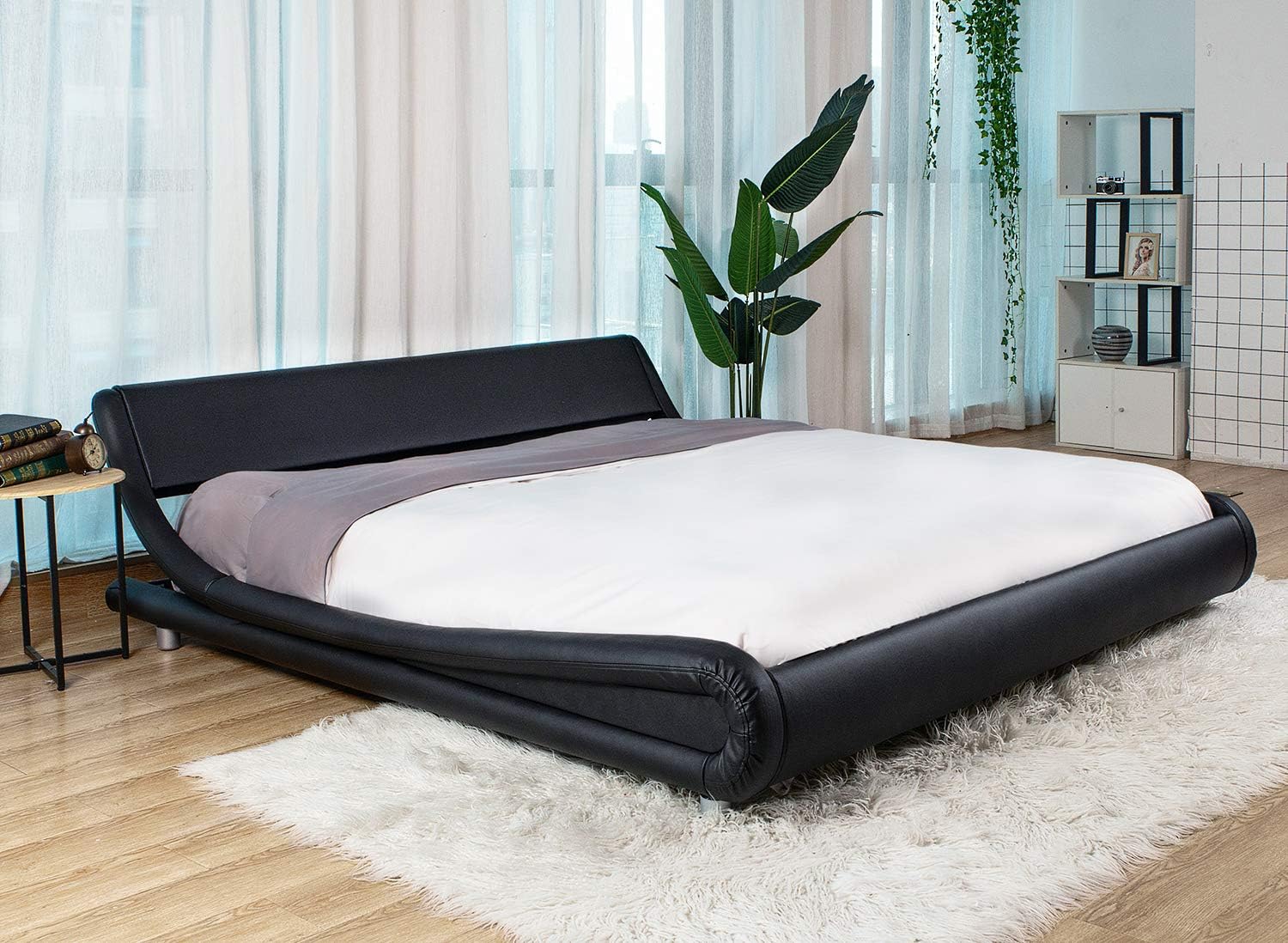 Best queen platform bed with tall headboard