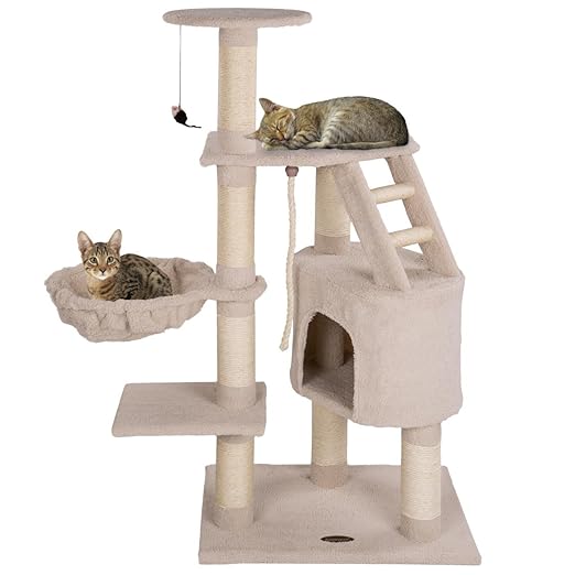 title=Happypet tiragraffi per Gatti Albero Palestra Graffiatoio Sisal Medio Grande 120