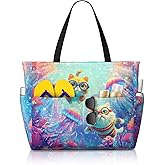 Yirasnezy Beach Bags for Women Large Waterproof Beach Tote Bag Zipper Swim Bag Sandproof Pool Bags Large Tote