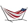 Vivere UHSDO9-50 Hammock with Stand, Red, White, Blue