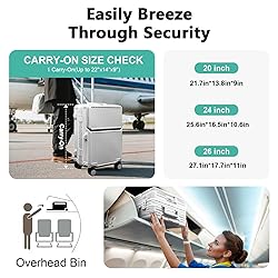 AIWEINY Hard Shell Luggage 24 Inch Travel