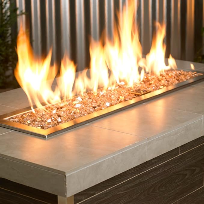 Patio Lawn Garden Outdoor Heating Copper Blazing Glass