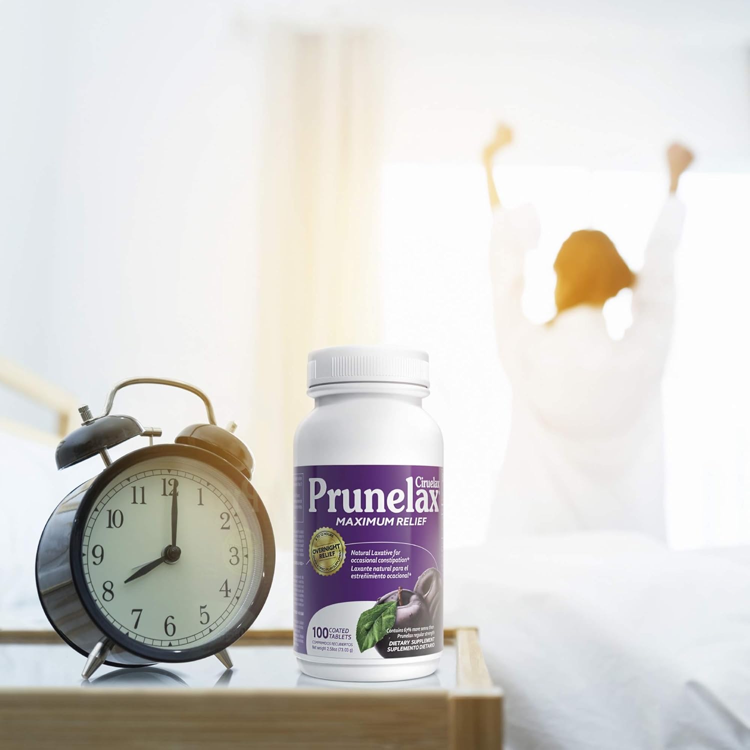 Prunelax Ciruelax Natural Laxative Maximum Relief Tablets, 100Count: Health & Personal Care