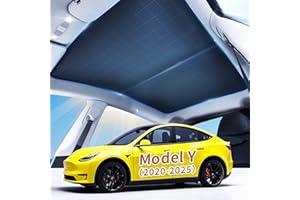 YHJO 2025 Newly Upgraded Sunshade Roof for Tesla Model Y Nano - Molecular Insulation Technology, Blocks UV Rays & Heat, Ideal Tesla Accessory (Black, Model Y (2020-2024)