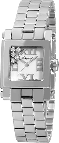 Chopard Women's 278516-3002 Happy Sport Diamond White Dial Watch