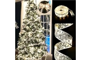 Christmas Decoration LED Ribbon Fairy Lights Christmas Tree Ornaments for Home DIY Bows Light String Navidad New Year (1m 10 