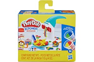 Play-Doh, Massinha de Modelar Infantil, Kitchen Creations, Macarrão Mágico - Conjunto de Brinquedo com Acessórios e 2 Potes - A partir de 3 