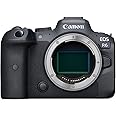 Canon EOS R6 Full-Frame Mirrorless Camera with 4K Video, Full-Frame CMOS Senor, DIGIC X Image Processor, Dual UHS-II SD Memory Card Slots, and Up to 12 fps with Mechnical Shutter, Body Only, Black