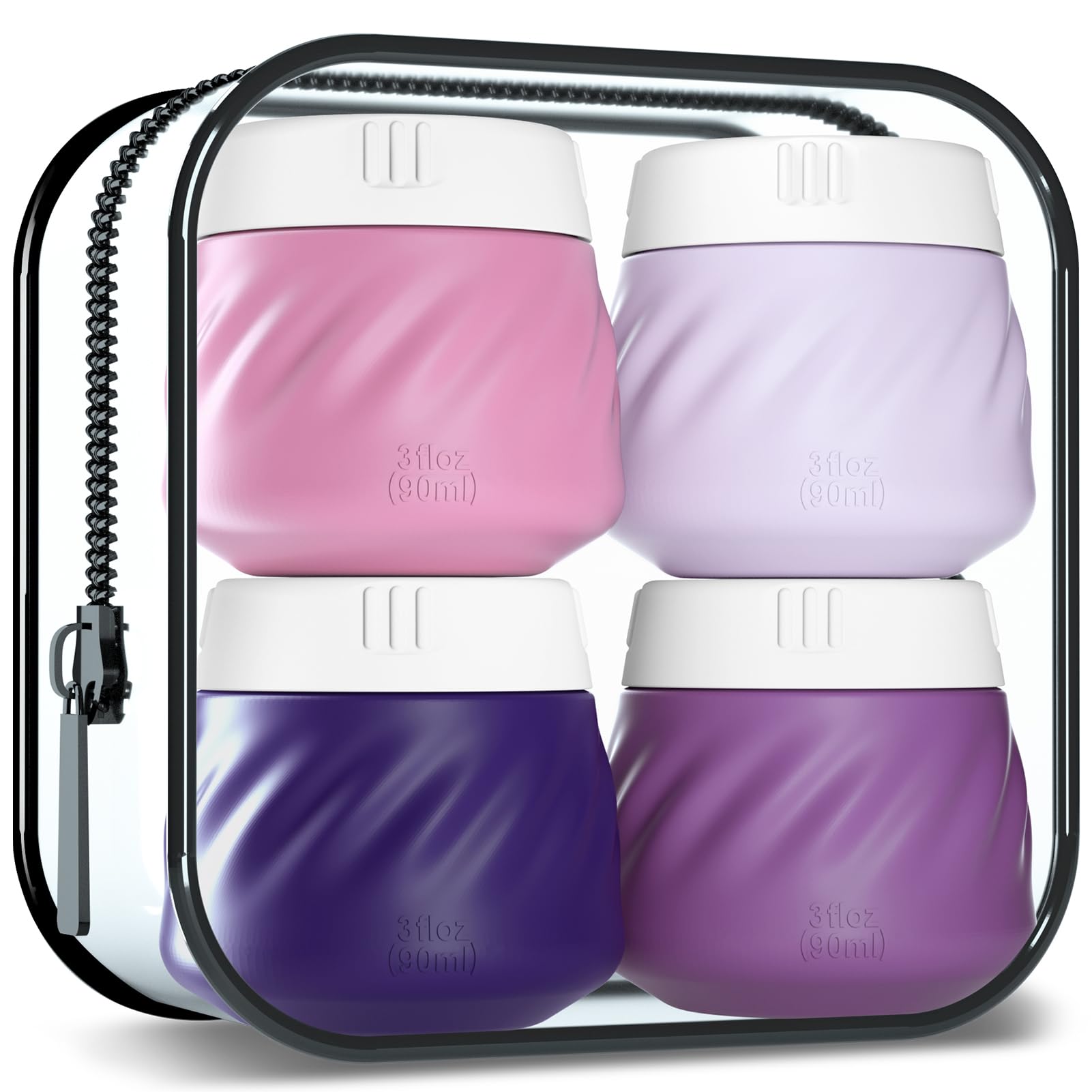 Gemice Travel Containers for Toiletries, Silicone