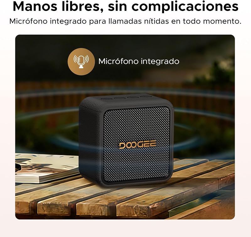 Coluna portátil Field Pulse, Colunas Portáteis 20W Graves potentes de pico, autonomia das colunas até 19H, IP67 TWS, TF/USB/AUX Suporte com Correia para Campismo, Caminhadas e Atividades