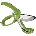 Trudeau Toss and Chop Salad Tongs, Stainless Steel