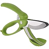 Trudeau Toss and Chop Salad Tongs, Stainless Steel