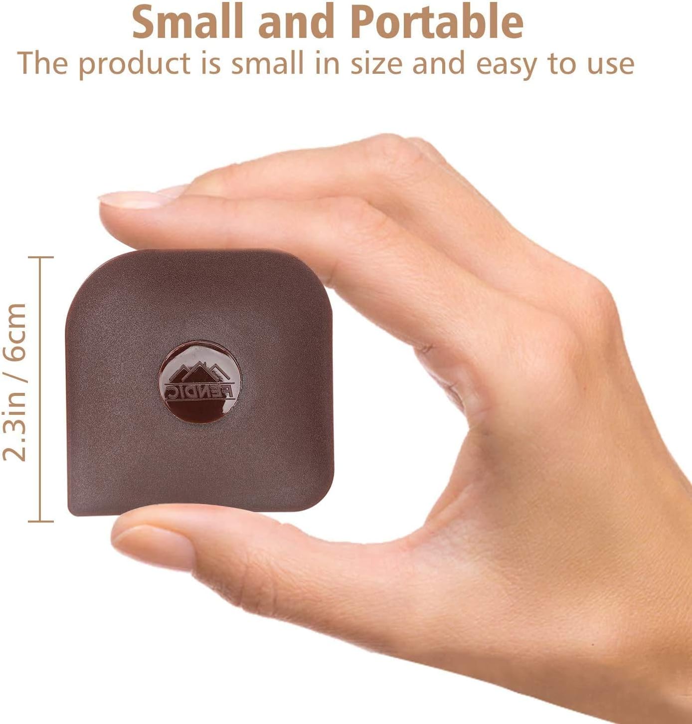 FENDIC Pan Scraper, 3pcs Durable Dish Scraper, Pot Scraper, Plastic Scrubbers for Pans, Multifunctional Pan Scraper Tool and Stoneware Scraper for Kitchen and Home - Brown: Kitchen & Dining