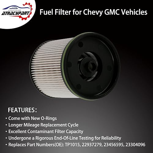 TP1015 Fuel Filter For 6.6L Duramax Diesel Compatible With 2017 2024 Chevy Silverado Gmc Sierra 2500hd 3500hd 2014 2019 Chevy Cruze Replaces 23304096 22937279 23456595 With Seals