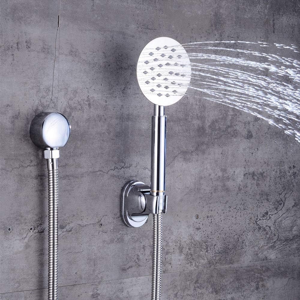 Unterputz Digitale Duschsystem Lcd Digital Bildschirm Duscharmatur Regendusche Kopfbrause Rund Dusche Set Amazon De Baumarkt