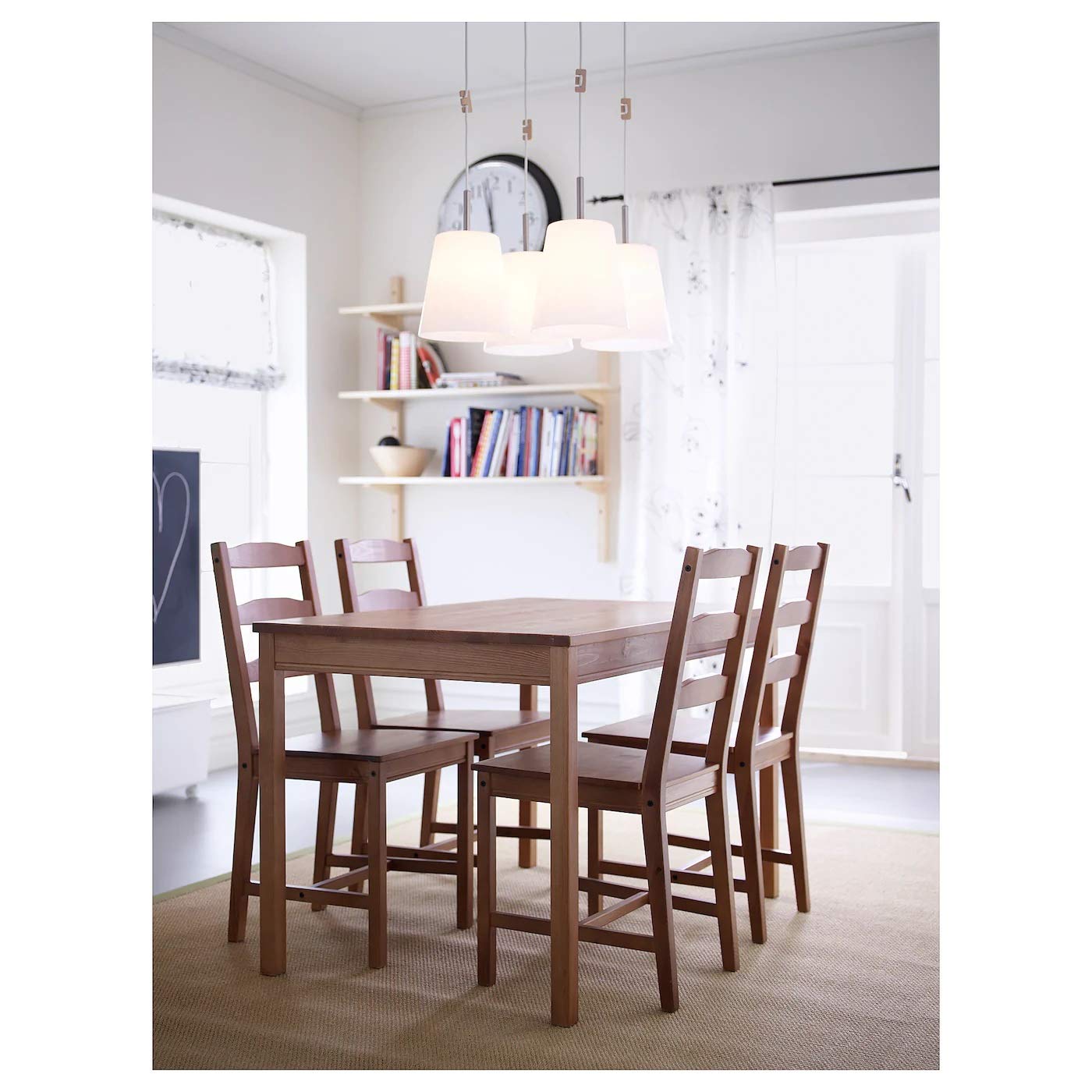 Jokkmokk Table And 4 Chairs Antique Stain Amazon In Furniture Jokkmokk Table And 4 Chairs Antique Stain