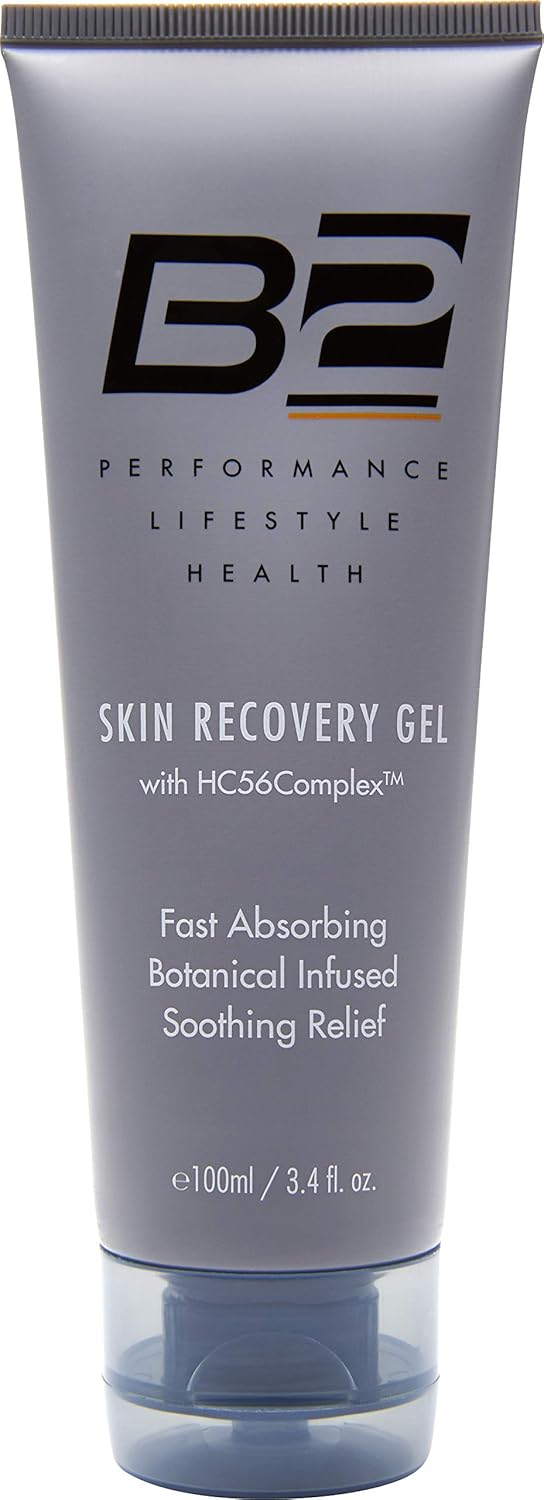 B2 Performance Skin Recovery Gel with HC56Complex, Aloe Vera, Botanical Infused, Sunburn & Skin Relief 3.4oz