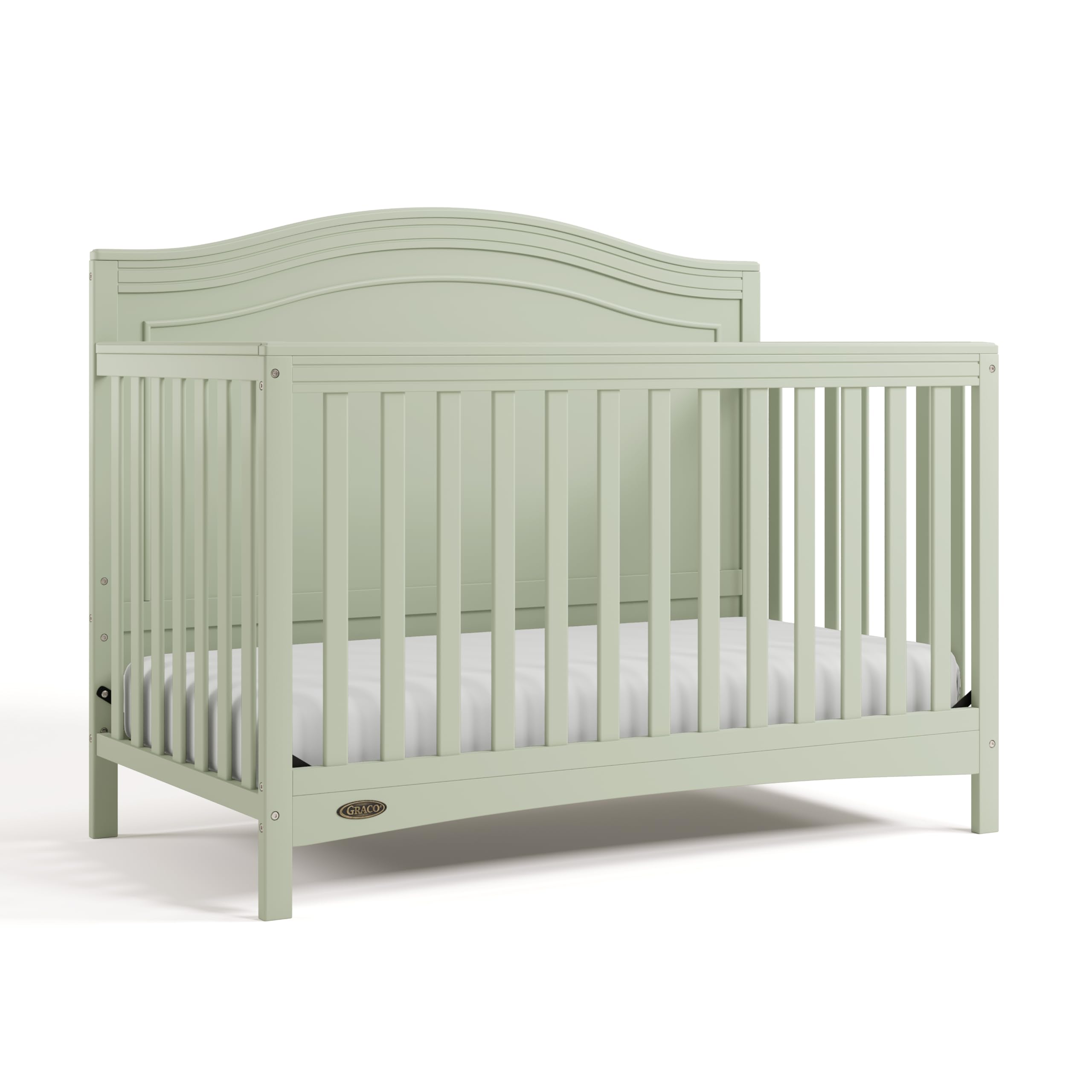 Photo 1 of *USED*
Graco Paris 4-in-1 Convertible Crib - GREENGUARD Gold Certified, Converts to Toddler Bed, Daybed and Full Bed, Fits Standard Crib Mattress, Adjustable Mattress Base, Sage