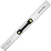 Aluminum Straight Edge Ruler with Handle, Cutting Ruler and Safety Ruler | The Only Lightweight Centimeter Ruler with a Handl
