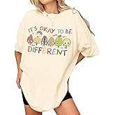 KlymoraTrelix It's Okay to Be Different T-Shirt - Autism Awareness Shirt for Sped Teachers - Special Education Teacher Tee